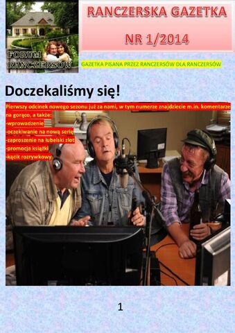 Plik:Ranczerska Gazetka 1 Okładka.jpg
