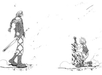Father and son meet
