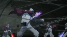 Los Fantoma peleando con Hibari