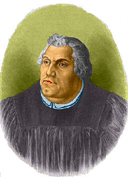 Martin Luther coloured drawing