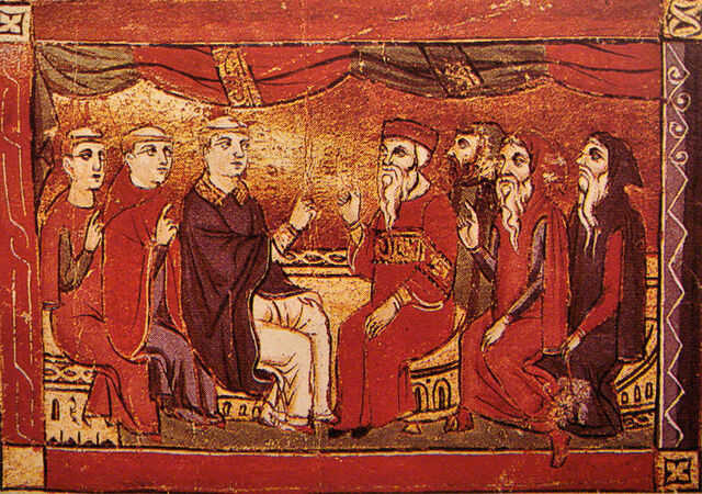 File:DebateBetweenCatholicsAndOrientalChristiansInThe13thCenturyAcre1290.jpg