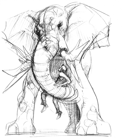File:Zombie Elephant concept art 1.png