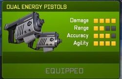 Dual energy pistols