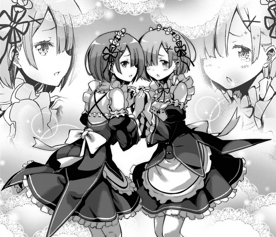 File:Rem and Ram - Dainishou Manga 1.png