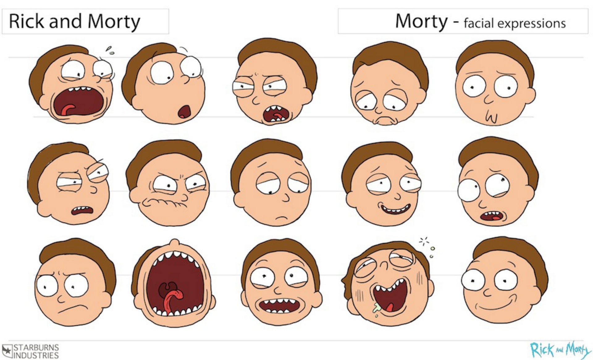 Obraz Morty character expressions.jpg Rick i Morty Wiki FANDOM powered by Wikia Obraz Morty character expressions.jpg Rick i Morty Wiki FANDOM powered by Wikia