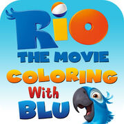 Blu couloring app