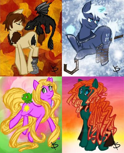 My little rise of the brave tangled dragons by k8y411-d5wglku