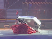 The Steel Avenger toppled