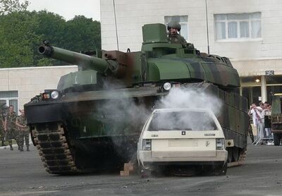 Leclerc vs car