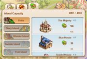Info menu islands