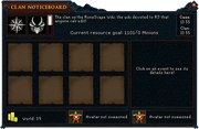 Clan noticeboard-main interface