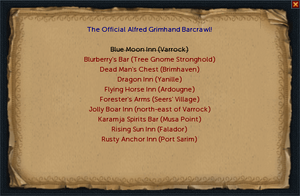 Barcrawl card interface