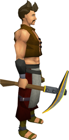 File:Gilded steel pickaxe equipped.png