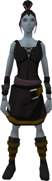 Grey skin equipped