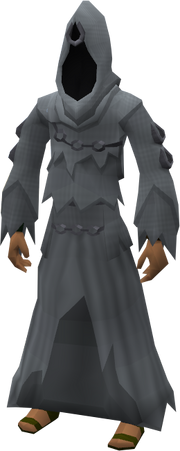 Christmas ghost costume equipped