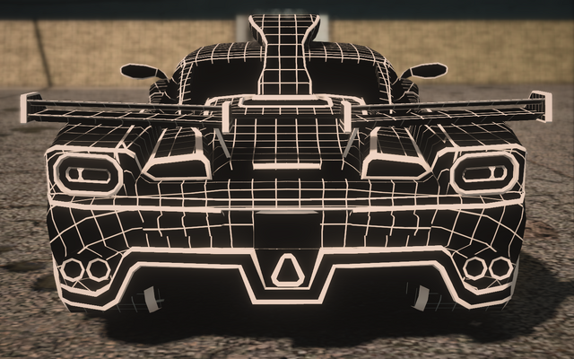 File:Saints Row IV variants - Wireframe Peacemaker Chopshop - rear.png