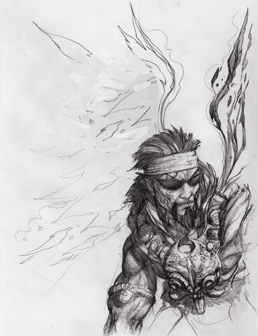 File:Johnny Gat Concept Art - Gat out of Hell Barbarian look - headband.jpg