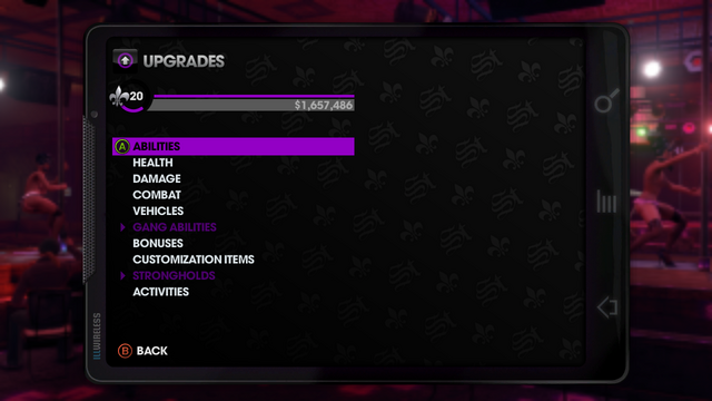File:Upgrades menu in Saints Row The Third.png
