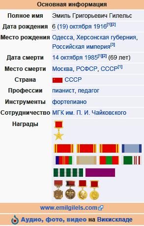 Гилельс, Эмиль Григорьевич