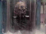 Davros is frozen
