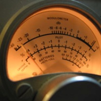 Vu meter sepia