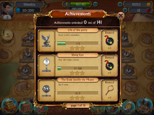 Achievements incomplete