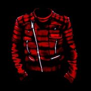 Red leather jacket