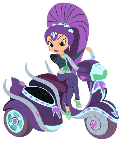 File:Shimmer and Shine Zeta the Sorceress on Motorcycle.png