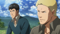 Bertholdt and Reiner agree to help Conny with the southern territory.png