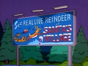 Santa's village billboard