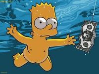 Bart swimming