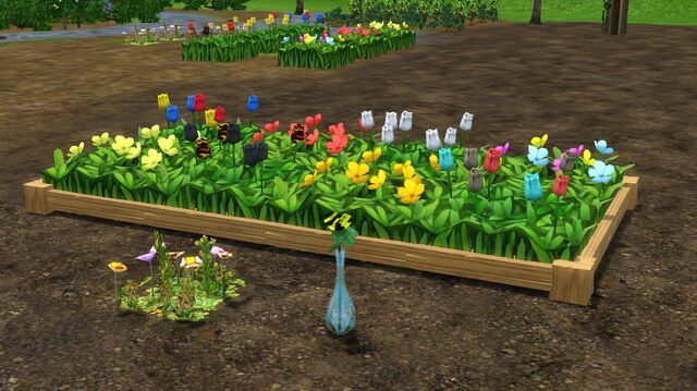 File:Bohemian Garden plastic tulips.jpg