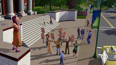 Los-sims-3-manifestacion