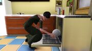 Jadyn discovers dishwasher
