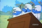 Smurfs as angels