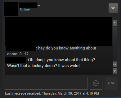 Steam chat