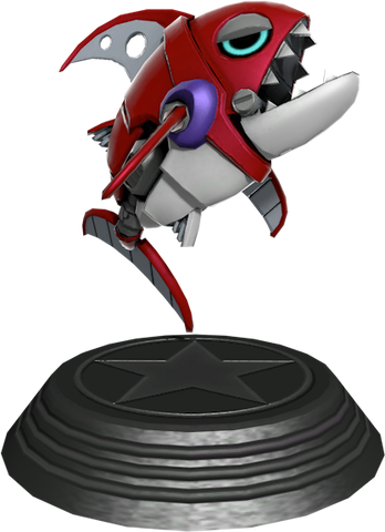 File:Sonic Generations Chopper Statue.png