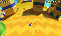 Desert Ruins Zona 1 Screenshot - Sonic Lost World (Nintendo 3DS)