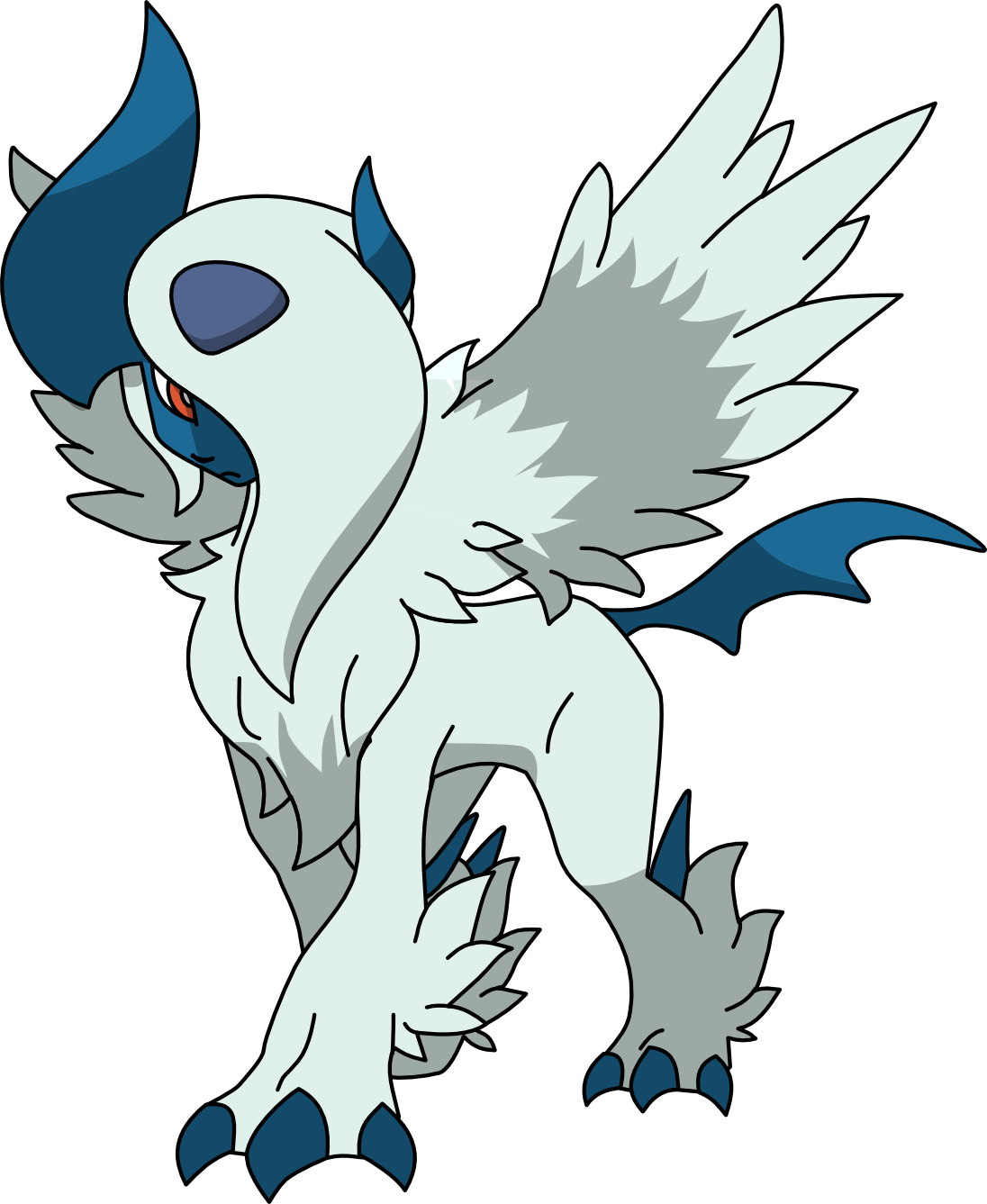 Image 389 mega absol by pklucario.png Sonic Pokémon Wiki FANDOM