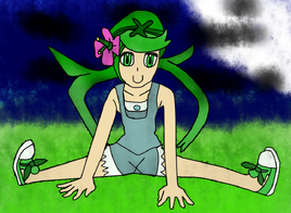 Mallow with spread legs