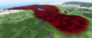 Blood plains stylized