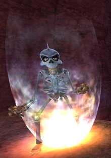 Skeletalaxeman Throwing Shield