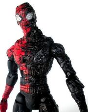 Spidey half symbiote