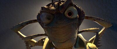 Hopper looking at Flik