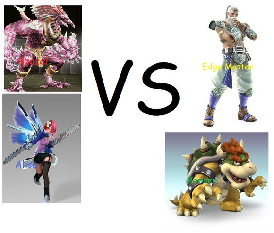 File:Azazel & Alisa VS Edge Master & Bowser.png