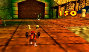 Diddy Kong usando la Cacahuetola en Donkey Kong 64.png