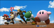 Link Pit Mario Kirby y Yoshi seleccion Zona silvestre II ESE SSBB