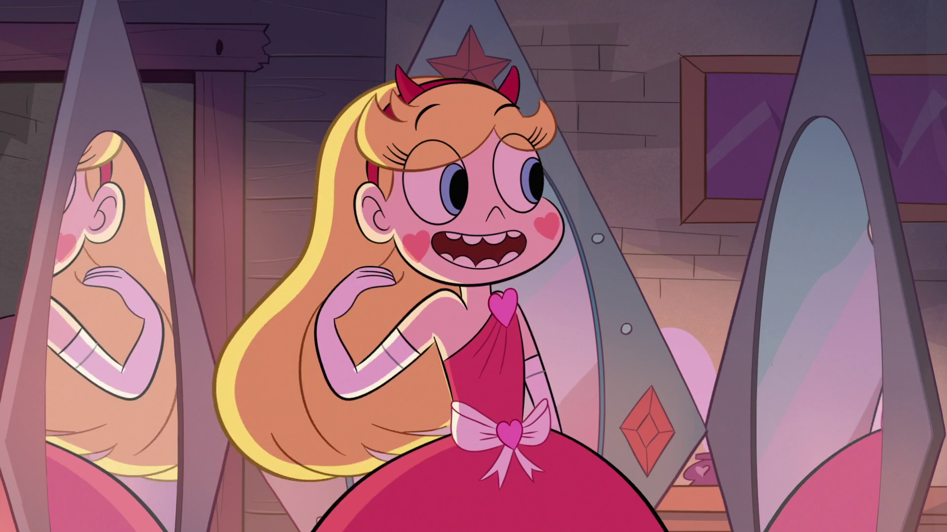 Image S1E15 Star putting on her ball gown.png Star vs. the Forces of Evil Wiki FANDOM