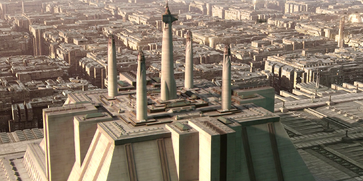 Jedi Temple spires ROTS-1