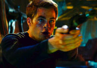 James T. Kirk Chris Pine aboard the Narada